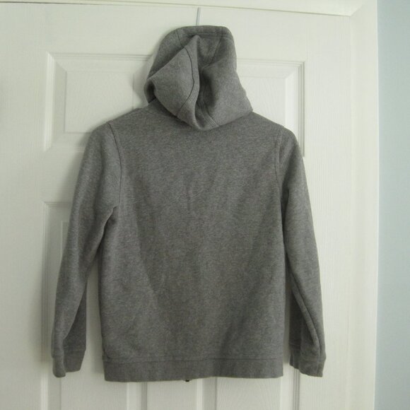 Nike Boys Sportswear Club Full-Zip Fleece Hoodie Light Grey Sz M Cotton Blend - Picture 2 of 7